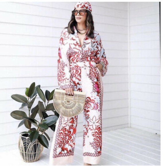 ZARA NWT SS21 MULTICOLORED FLOWY PATCHWORK PANTS - Picture 2 of 8